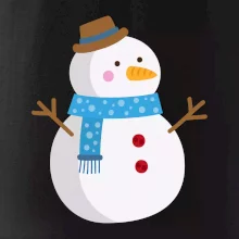 Snehuliak so šálom Snehuliak so šálom