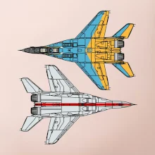 Mig 29 Fulcrum zo spoda a zo shora