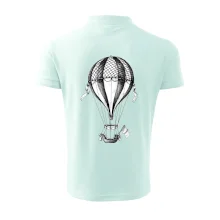 Teplovzdušný balón kreslený