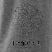 Lomnický štít - vrstevnice v kruhu