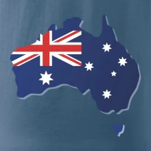 Austrália - vlajka mapa