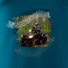 ATV štvorkolka v lese ATV štvorkolka v lese