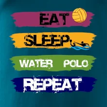 Eat sleep watter polo farebné