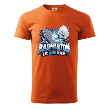 Bedmintonová raketa s košíčkom eat sleep repeat