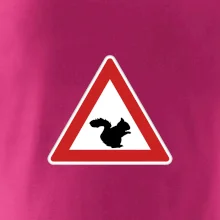 Dopravná značka - Pozor veverička