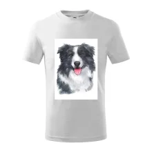 Border kólia vodová farba