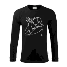 Fotografka stojaca jedným ťahom Fotografka stojaca jedným ťahom