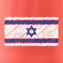 Vlajka Izrael kreslená