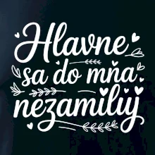 Hlavne sa do mňa nezamiluj - Pod sebou