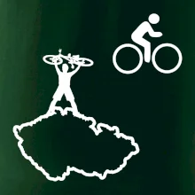 Mapa ČR + kolo na prsu