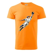 Baseballový polař chytá míček ve výskoku