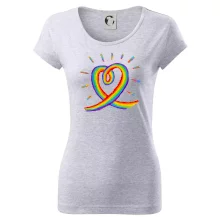 Srdce pride dúha kreslená