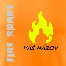 Hasiči - oheň - Váš názov - Prsník + chrbát