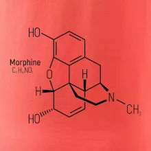Molekulárna štruktúra Morfín