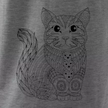 Mačka sediaca mandala Mačka sediaca mandala