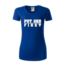 Put God first hrubý nápis Put God first hrubý nápis