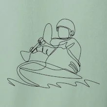 Kajak na vode jedným ťahom