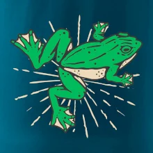 Žaba zelená kreslená