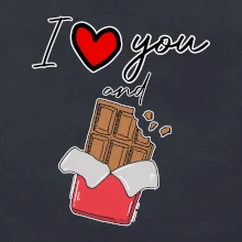 I love you and chocolate