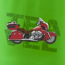 Cestovná motorka Amerika červená