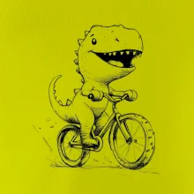Roztomilý Dinosaurus na bicykli