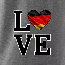 Love Nemecká vlajka Love Nemecká vlajka