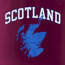 Scotland nápis s mapou Scotland nápis s mapou
