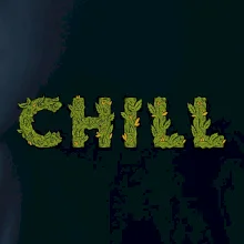 Konopi nápis chill