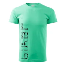 Biker nápis na výšku reťaz