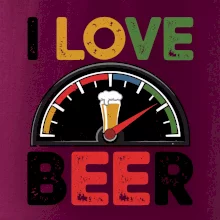 I love beer - palivoměr