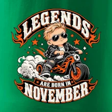 Legendy se rodí v listopadu malý motorkář na odrážedle