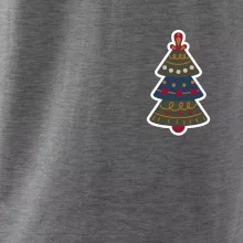 Folklór na prsníku vianočný stromček