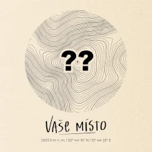 Vaše miesto - vrstevnice v kruhu