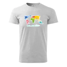 Svetové kontinenty s názvami a zvieratkami