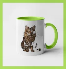 Sibírska mačka čierna fotka