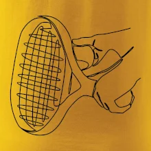 Tenisová raketa jedným ťahom Tenisová raketa jedným ťahom