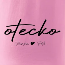 Otecko - tričko s menami deti