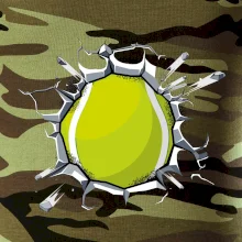 Tenisová loptička v triku