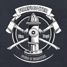 Firefighter logo Fire and rescue
