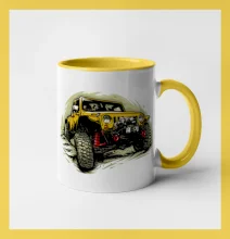 Žltý offroad s navijakom