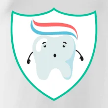 Zúbok na prsníku - zubná pasta