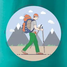 Farebný párový motív na hory