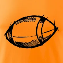 Americký futbal lopta skica