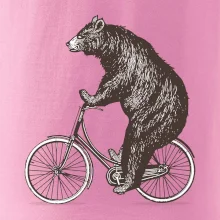 Medveď na bicykli