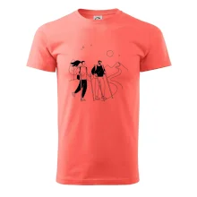 Kreslený pár na výlete