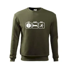 Eat sleep run štvorce