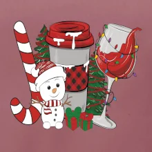 Vianoce, víno a snehuliak