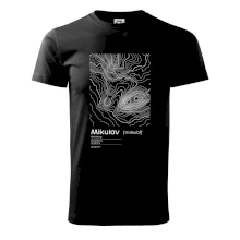 Mikulov - vrstevnice v obdĺžniku