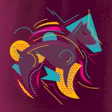 Pes abstrakce hubený