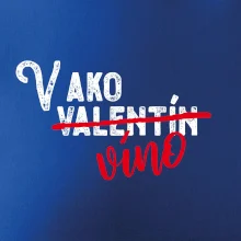 V ako Valentín víno